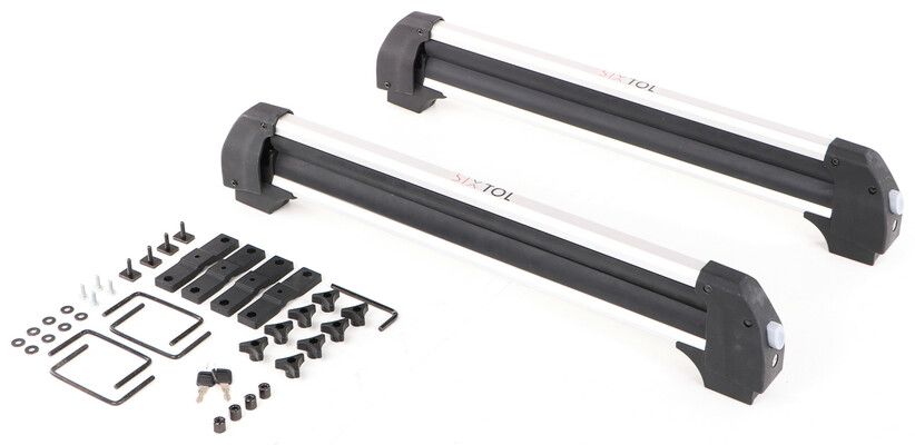 Střešní nosič lyží, snowboardů a wakeboardů se zámkem ROOF SKI, 76 cm, nosnost 35kg